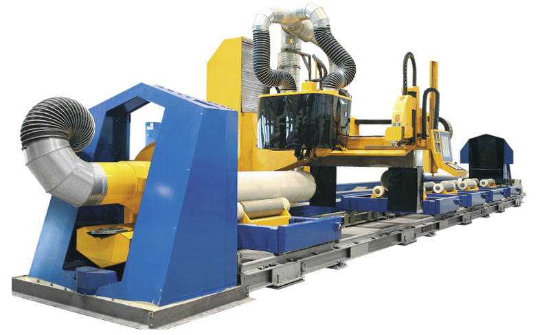 CPCut is a CNC plasma cutter designed to cut pipe and profiles.