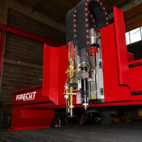 FIRECUT Excel torch with protective doors open